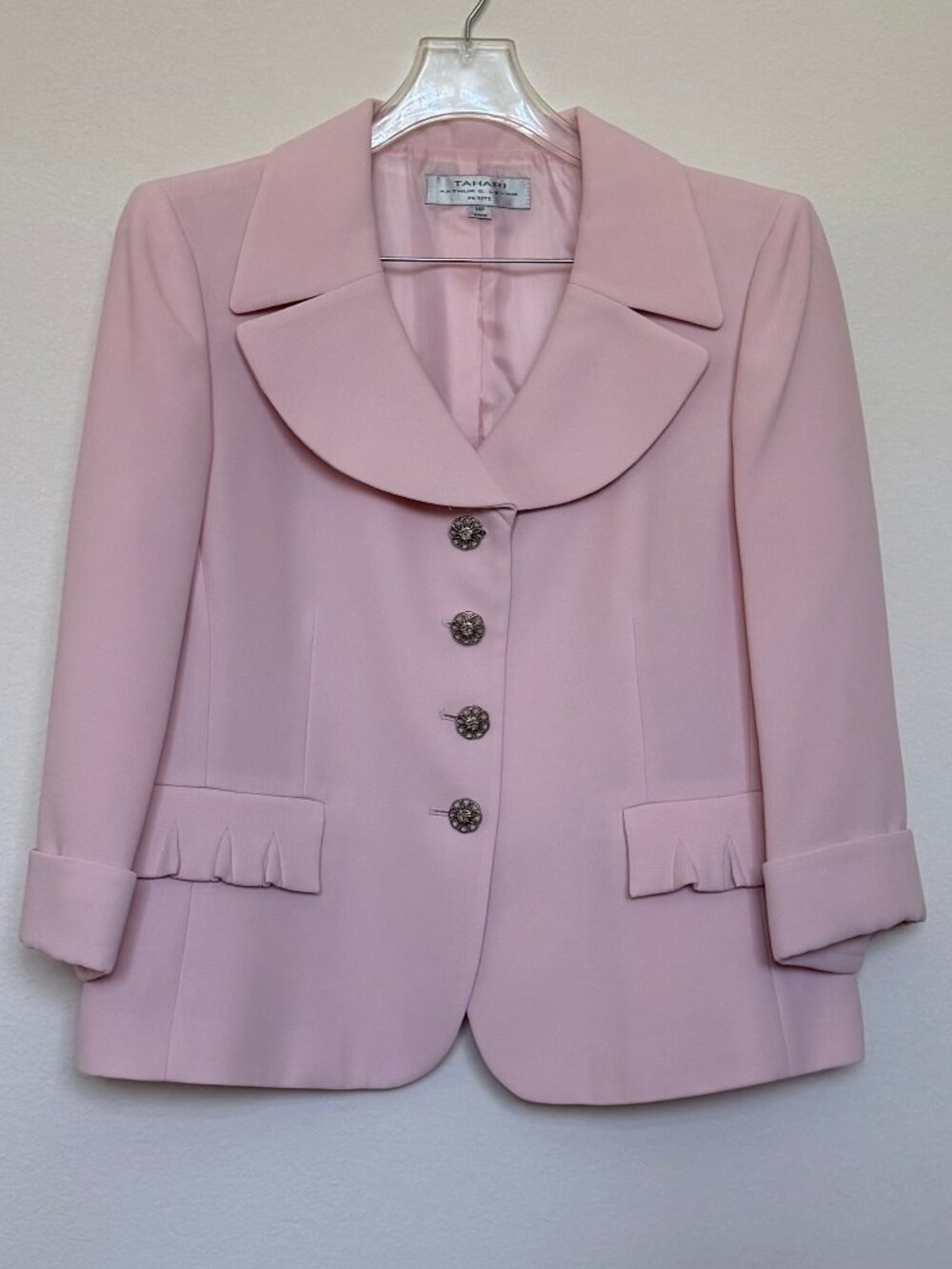 Tahari Pink Icon skirt suit 14P